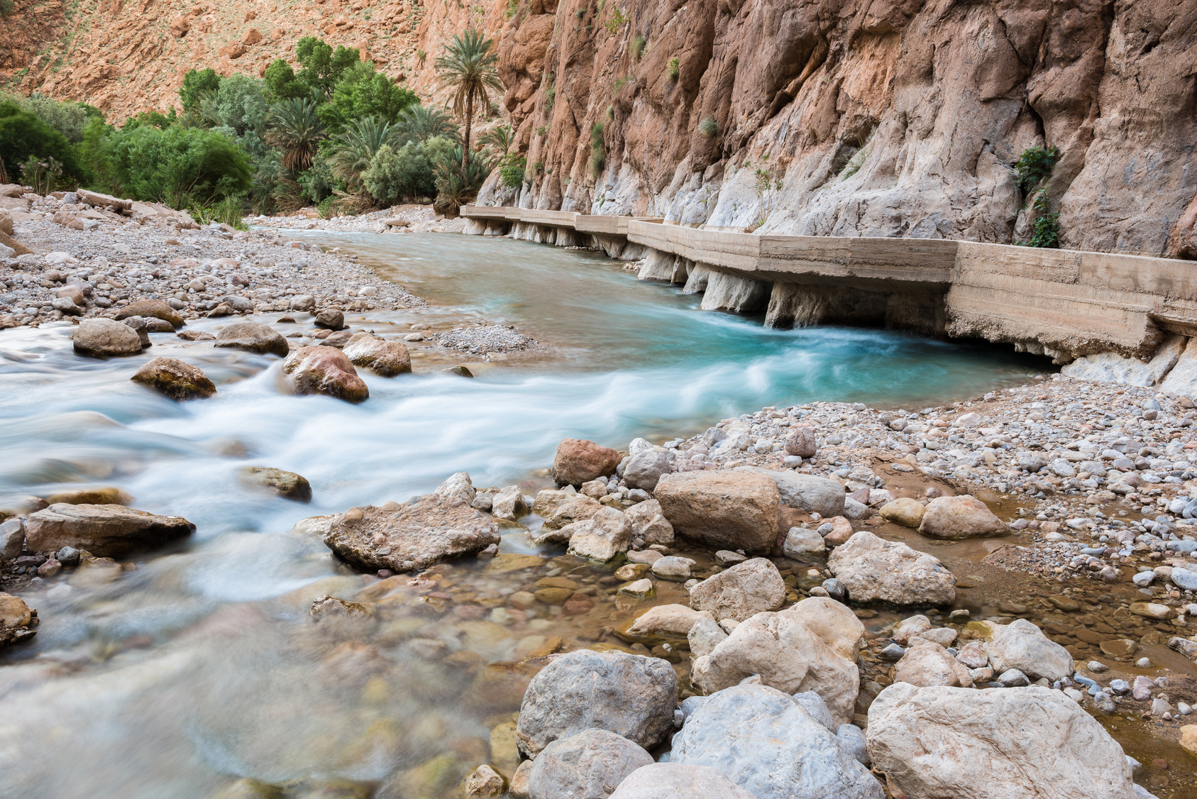 Tinerhir oasis and Todra canyon