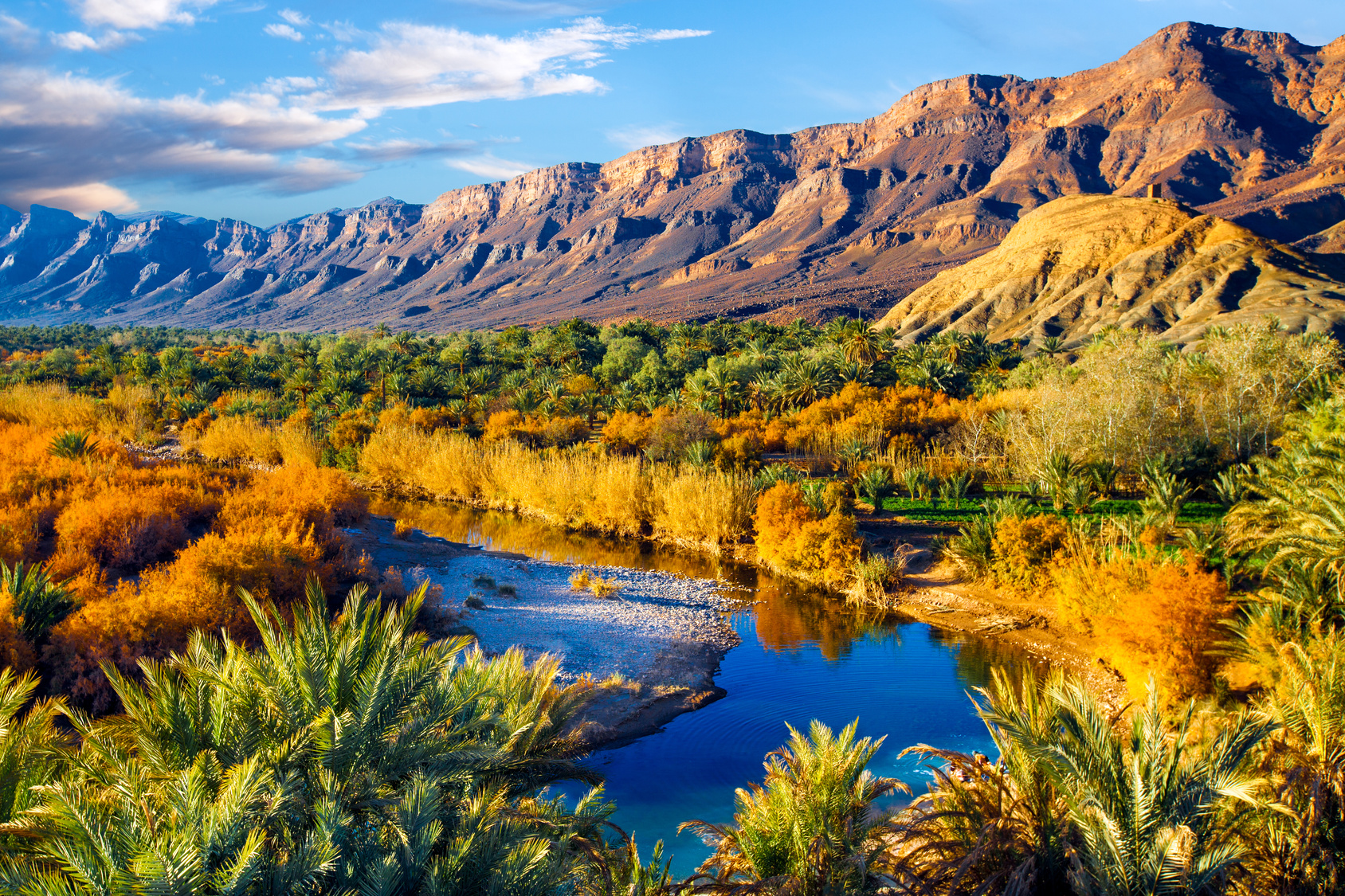 Entrance to the desert: Draa valley