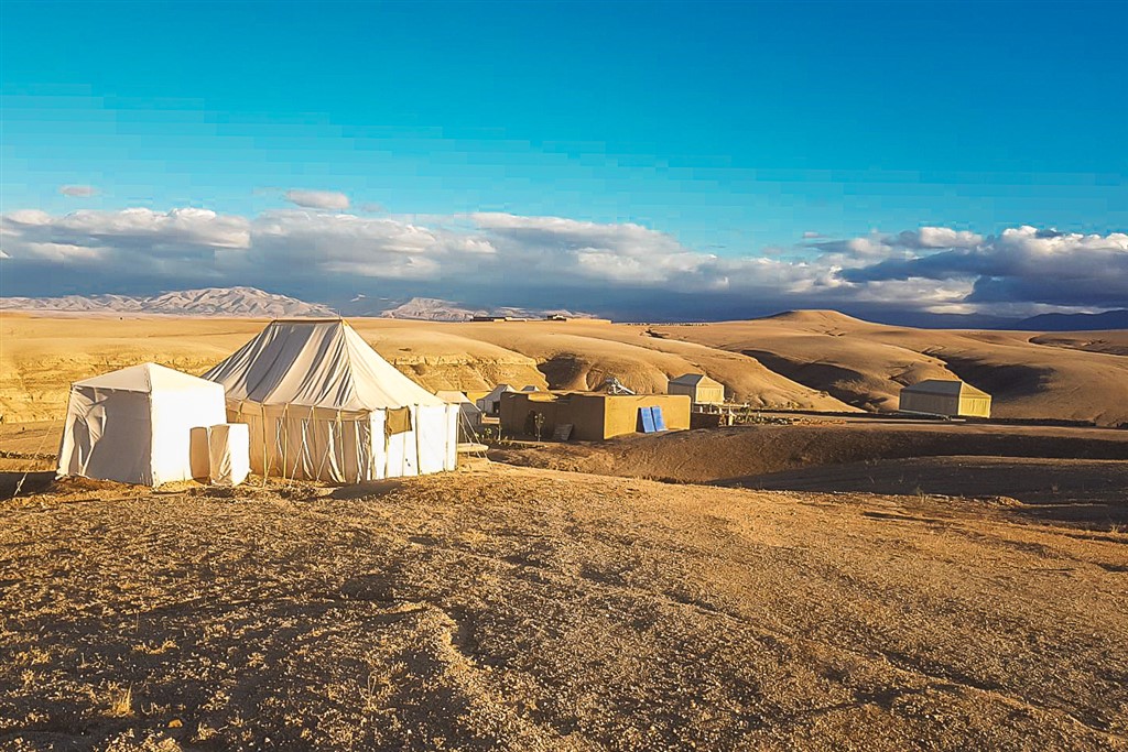 Merzouga goldene Dünen